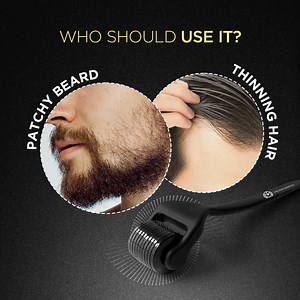 Derma Roller with Titanium Finish| For Scalp & Beard | The Man Company