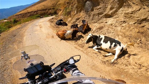 Riding into the Peruvian Andes on my motorcycle alone