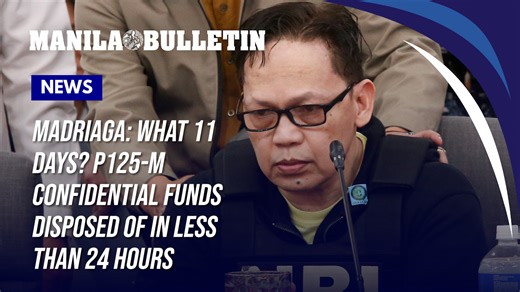 What 11 days? P125-M confidential funds disposed of in less than 24 hours, says Madriaga