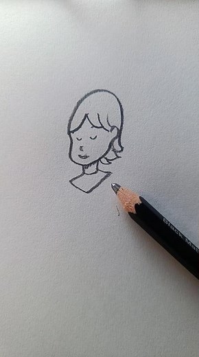 Drawing Simple Ugly Cartoon Girl #foryou #art #shorts #howtodraw #easydrawing #tutorial #sketch
