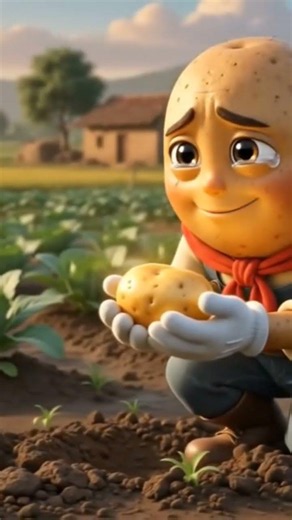 🥔✨ Poor Potato's Golden Harvest | Emotional Farming Story in 3D Animation