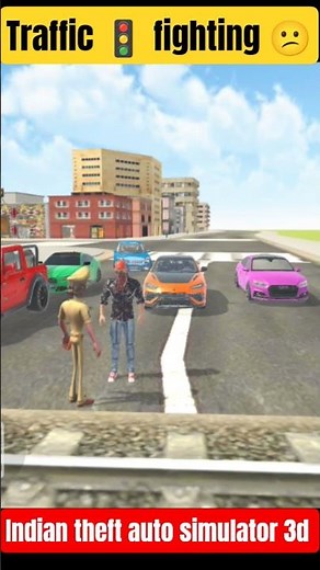 Traffic Fight 😠 Part-1 in GTA 5 story video #gta #indiantheftauto #shots