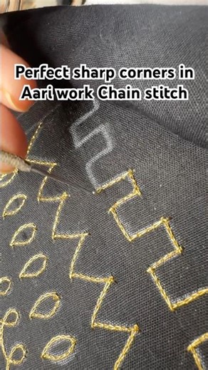 आरीवर्क ChainStitch #aariwork #aariembroidery #aariworkblouse #shorts #youtube #shortsfeed #trending