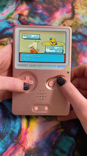 GAMERS BAZAAR on Instagram: "Pokémon on the pink gameboy? Say less! 😂😍 This is a highly sought after, discontinued modded GBA SP that we just got in specialty ordered😍😌 #Makho #RetroCNC #gamersbazaar #gameboyadvance #gameboy"
