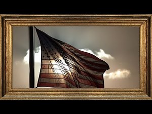 Waving American Flag Ambience | 2 Hour 4K Patriotic Loop for TV Decor & July 4th Display