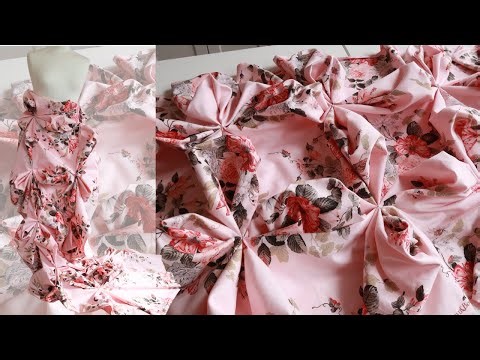 ENLARGED FLOWER SMOCKING DESIGN TUTORIAL | Hand Smocking on Floral Fabric | Didsbury Art Studio