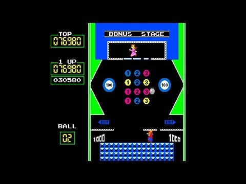 Vs. Pinball [Arcade Longplay] (1984) Nintendo Co., Ltd. {Japan, set PN3 B}