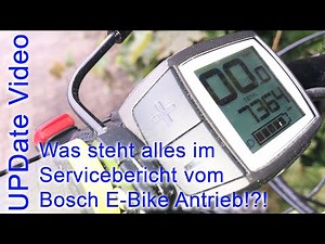 UPDate Video // Was steht alles im Servicebericht vom Bosch E-Bike Antrieb