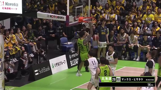 激しくリングが揺れる🫨青森から期限付移籍中の北海道#29 ヒサタケのアリウープダンク！@maxhisatake @levangakousiki📡バスケットLIVEで生配信中https://t.co/kWAQmBpH13#Bリーグ #りそなグループ