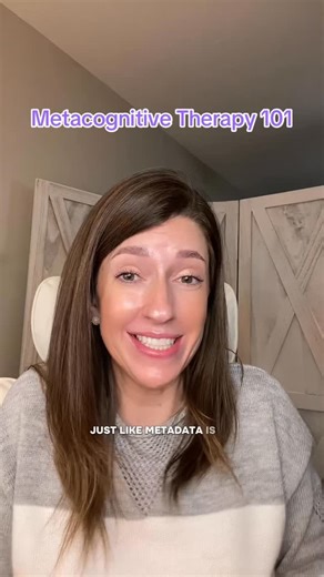 Amanda Petrik-Gardner, LCPC | Have you heard of Metacognitive therapy?! A lot of research on its effectiveness for #anxiety and #depression. #mentalhealth #therapytiktok... | Instagram