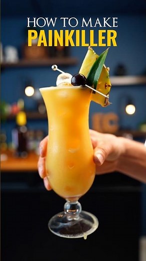 The Painkiller Cocktail 🍹 #cocktail #drinkrecipes #bartender #bar #tropicaldrinks