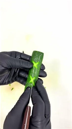 Creative Cucumber Star Carving Design#Beautiful Star Shape Carving from Cucumber#Knife Skills