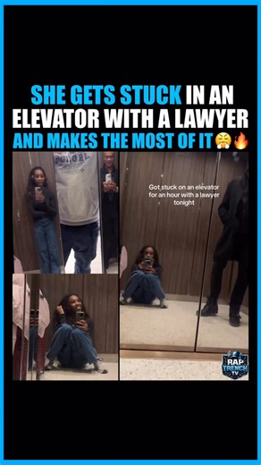 Rap Street on Instagram: "She gets stuck in an elevator with a lawyer and makes the most of it 😮‍💨😤🔥"