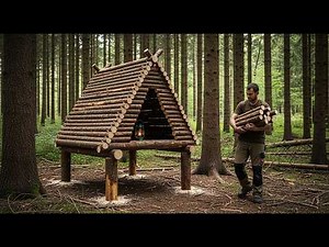 Building a Warm Survival Nest in the Forest | Bushcraft, Survival