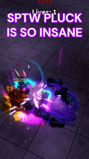 SPTW PLUCK IS SO INSANE #yba #roblox #trending #shorts #tiktok #viralvideo #viralshorts #jjba