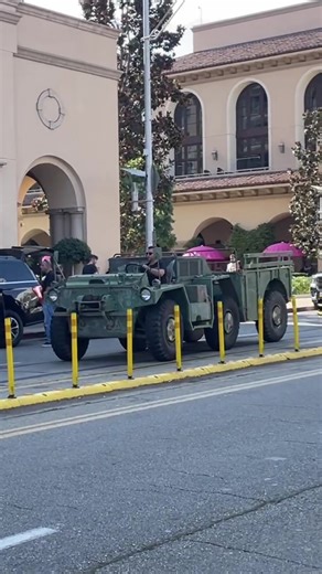 Chris Hemsworth drives a 6x6 Gamma Goat down Rodeo Dr, the wild military transporter powered by a 3.0 liter Detroit Diesel inline three making about 101 horsepower. With six wheel drive, full articulation, and amphibious capability, it was built to conquer mud, sand, and water. Surplus units today typically range from $20000 to over $40000 depending on condition. #6x6 #carsoftiktok #military #offroad #carspotting