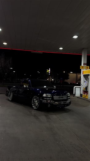 Gas station lighting never misses #fypシ #209 #droppedtrucks #fypage #singlecabs