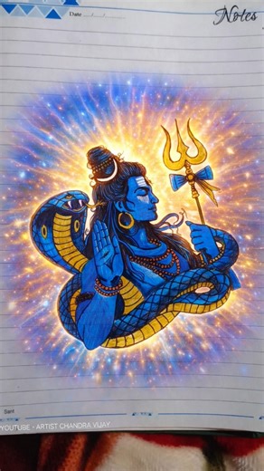 This Drawing Has PURE AURA 🤯💀 Mahadev 🙏#mahadev #shiv #drawing #shorts #aura