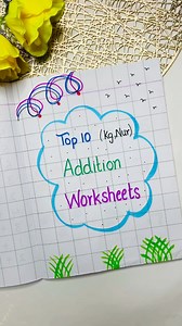 104K views · 1K reactions | Boost your child’s math skills with these fun and engaging Top 10 Addition Worksheets designed for Nursery and KG kids! Perfect for hands-on learning and early number practice.#AdditionWorksheets #MathForKids #NurseryWorksheets #KGWorksheets #FunLearning #EarlyMath #Homeschooling #KidsActivities #LearningIsFun #KittuzWorld | Renu Bala | Facebook