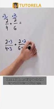 Solve 2/4 + 2/6 Step-by-Step: Fraction Addition Tutorial #Math #OperationsWithFractions