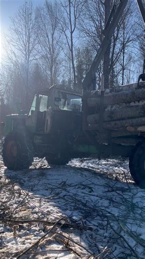 Diy forwarder T150🇱🇻 spring logging (07.03.2026)