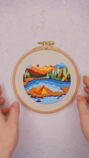 3.2K views · 42 reactions | “Into the Wild” pattern available now ❤️ Originally designed for Love Embroidery Magazine Issue 66, now available in my store. This one is all about the adventures, outdoors, and stillness of a dreamscape. I hope you enjoy it ️ | Vika's Space | Facebook