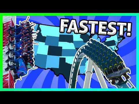 The FASTEST Operating Roller Coaster In Each State! - State of Stats Episode 9