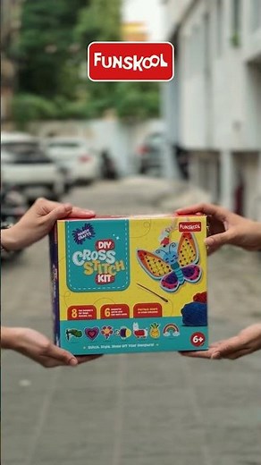 Funskool DIY Cross Stitch Kit I Colourful threads of imagination