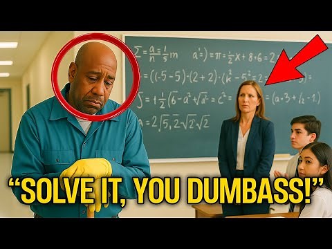 Teacher Told Black Janitor to Solve Calculus as a Joke—Has No Idea He's a Math Genius!