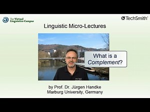 SYN_014 - Linguistic Micro-Lectures: Complements