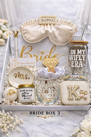 Personalized Bridal Gift Box, Custom Bride Box, Bridal Shower, Engagement, Wedding Basket - Etsy Australia