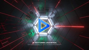Hi-Tech Tunnel Logo Reveal  (16 Seconds Version)