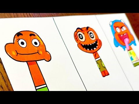 Drawing All Phases Sprunki OC : Darwin Watterson (from The Amazing World of Gumball)