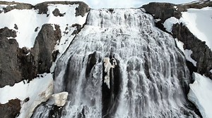 Waterfall, Ice, Water. Free Stock Video