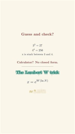 Solve x^x = 100 in Under a Minute #Shorts