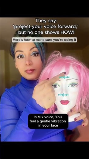 Project your Voice Forward ' meaning in the description.