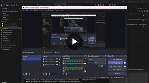 The other day, I deployed a full 3-tier infrastructure on AWS using Terraform. Today, I redeployed the application again and recorded a walkthrough of my AWS 3-tier infrastructure project. VPC… | Anumba Chiamaka