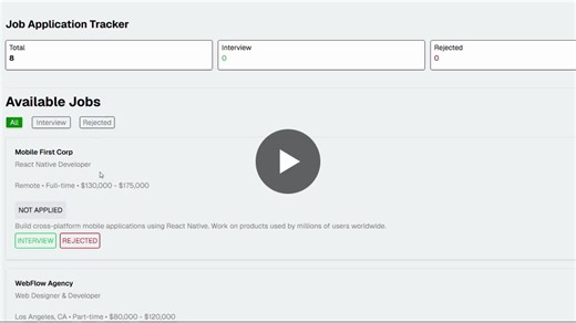 #frontenddevelopment #javascript #tailwindcss #webdevelopment #jobtracker #portfolioproject #responsivedesign #vanillajs | Nafisha Nowshin Tisha