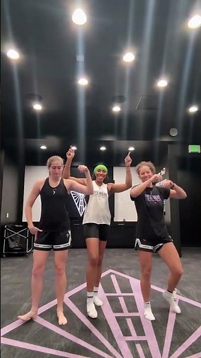 😂 Kate Martin, Veronica Burton, & Kayla Thornton TikTok dance | Iowa Hawkeyes basketball #shorts