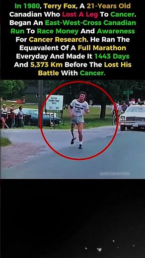 He Ran a Marathon Every Day With One Leg 😢 | The Terry Fox Story
