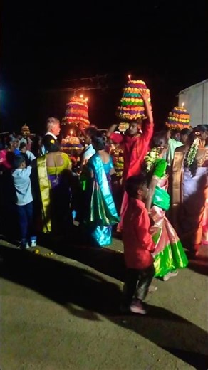 Bathukamma celebration at Nalgonda Sri Lakshmi Narasimha Swamy temple 2025 short2