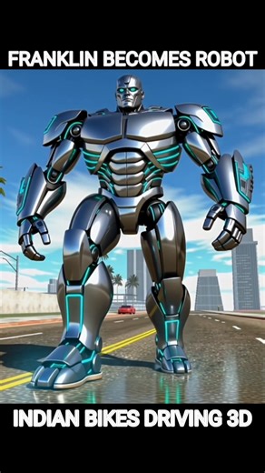 Franklin Becomes ROBOT! 🤖⚡ | Epic Transformation Scene #shorts