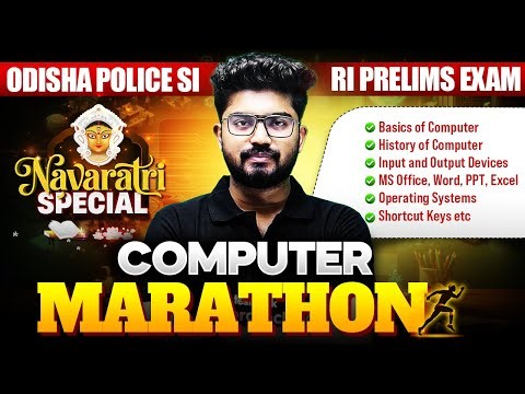 Odisha SI, RI ARI AMIN 2025 | Computer Marathon Class | By Shakti Sir