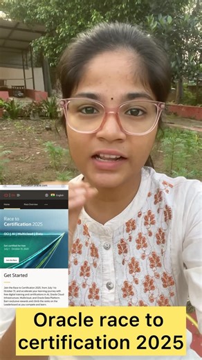 Deekshitha Polireddy on Instagram: "Comment “Skill” to get the link 🔥 Miss cheskunta ante evaru em cheyyaleru Boss go and grab this 🚀 Guys mi andharki oka bumper offer thiskocha adhenti ante ORACLE RACE TO CERTIFICATION 2025 Start ayyindhi endhulo manam course nerchukovachu and dhaniki related certification kuda gain cheskovachu edhi miss cheskunta ante Nen em cheyyalenu And Do follow @deekshitha_tech_talks 🩵 #deekshithatechtalks #telugu #technicalskillset #interviewquestions #infosys #og #ka