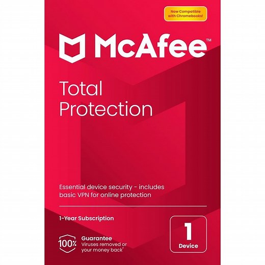 Buy McAfee Total Protection 1 Year, 1 Device - Auto Renewal | Computer software | Argos