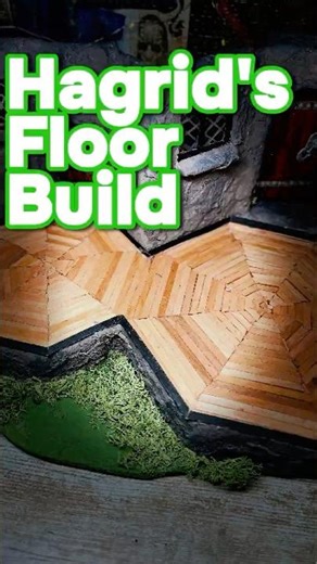 Crafting Hagrid’s Tiny Wooden Floor! 🪄🪵 The Magic of Miniatures