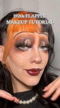 1920s Makeup Tutorial 🤍 #makeuptutorial #creativemakeup #1920s #1920smakeup #halloweenmakeup