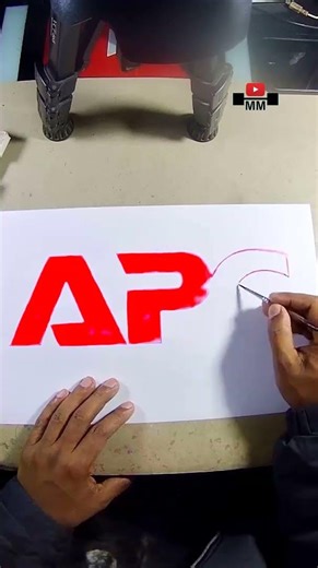 How to draw the APC logo #shorts