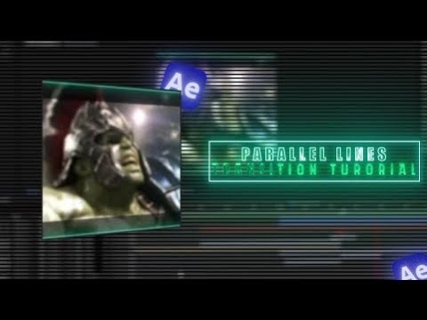 TRENDING Parallel Lines Transition Tutorial | After effects 2025