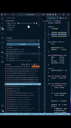 Source Control in VS Code now displays Git stashes 📦